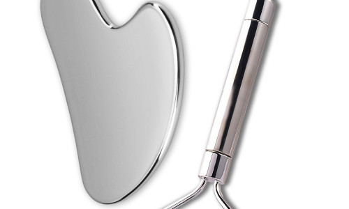 Pure Stainless Steel Face Massager Roller