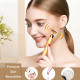 Yeamon 2-IN-1 Beauty Bar 24k Golden Pulse Facial Face Massager,Electric 3D Roller and T Shape Arm Eye Nose Head Massager