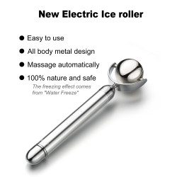 Electric Ice Roller for Face and Eye, Amirce Facial Ice Roller Beauty Tools, Electric Massage Ice Roller for Puffiness, Ice Face Eye Massage Roller, Skin Care Products