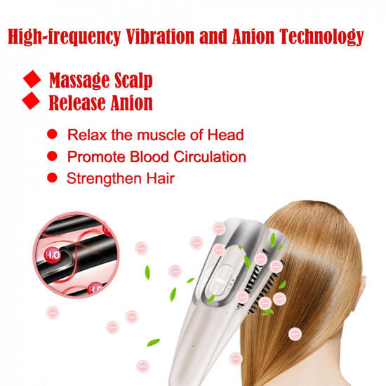 Scalp Massager Anti Hair Loss Hair Growth Comb Massage Stress Relax Electric Regrowth Hair Massager Brush, Gift for Women,Men,Mother,Friends