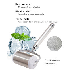 Electric Ice Roller, Amirce Ice Roller for Face Eyes, Electric Massage Ice Roller for Puffiness Relief, Ice Face Eye Massage Roller, Facial Ice Roller