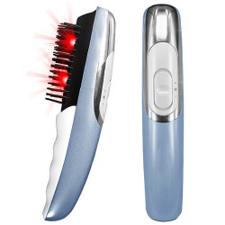 Electric Scalp Massager Comb 2 in 1 Magical Comb with Two Changeable Brushes Relief Stress Relax Electric Massage Brush