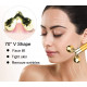 Face Massager Roller 24k Golden Electric 3D Roller and T Shape Arm Eye Nose Head Massager for Face Lift Anti Aging