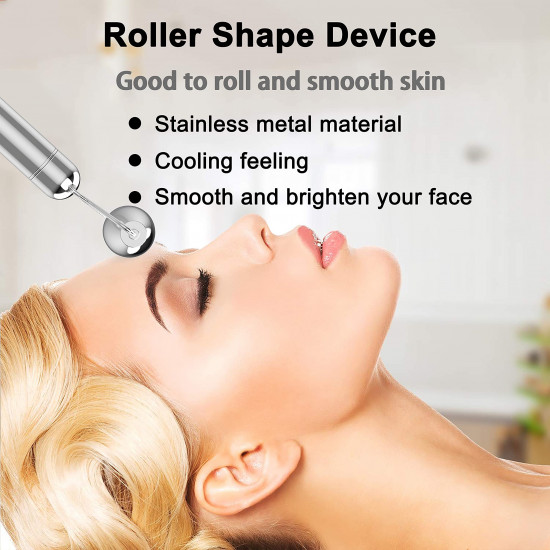 3 In 1 Face Massage Roller, Electric Facial Roller, Metal Face Massage Tools Set Facial Skin Care Eyes Nose Arms Legs Body Massager Roller for Women