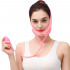 Reusable Face Slimming Strap Double Chin Reducer V Line Mask Chin Up Patch Chin Mask V Up Contour Tightening V-Line Lifting Patches V Shaped Belt (Pink)