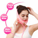 Reusable Face Slimming Strap Double Chin Reducer V Line Mask Chin Up Patch Chin Mask V Up Contour Tightening V-Line Lifting Patches V Shaped Belt (Pink)